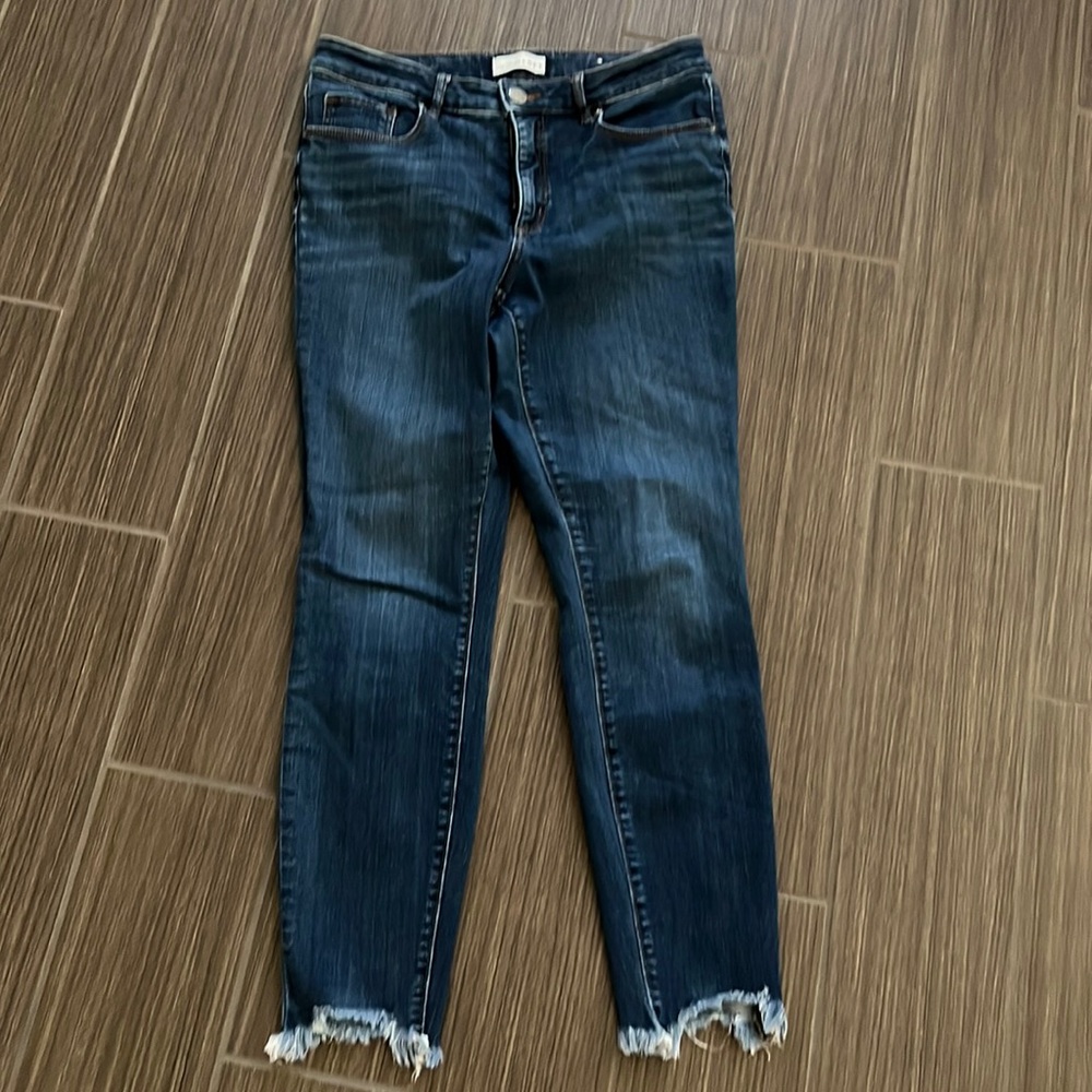 Loft blue jeans, sz 6, style curvy skinny
